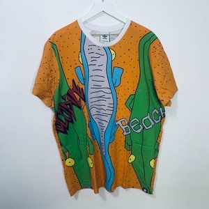 Adidas Rare Limited Ed Beach Alligator T-shirt 2XL